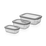 3 PCS Poli Sığ Saklama Kabı Set - Görsel 3