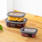 3 PCS Poli Sığ Saklama Kabı Set - Görsel 2