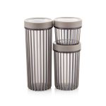 3 PCS Linea Yuvarlak Saklama Kabı Set - Görsel 5