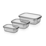 3PCS Peggy Sığ Saklama Kabı Set - Görsel 3